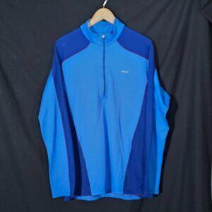 Patagonia #4441 Capilene 3 Midweight LS 1/4 Zip Pullover - Blue Blue - Sz L*